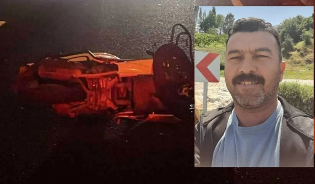 Motosikletinin tekerleği patlamıştı, hayatını kaybetti