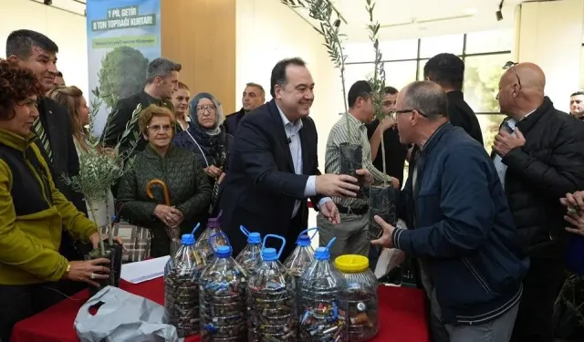 Manisa’da atık piller fidana dönüşüyor