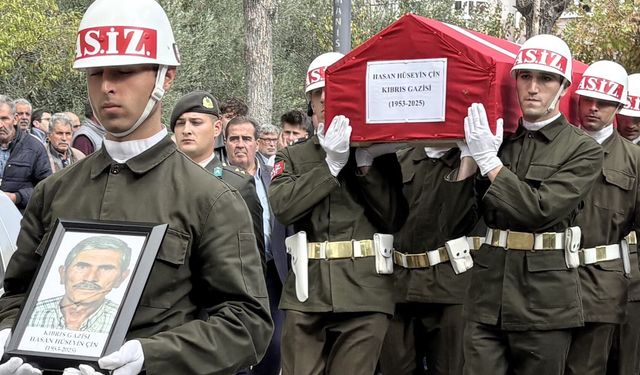 72 Yaşındaki Kıbrıs Gazisi son yolculuğuna uğurlandı