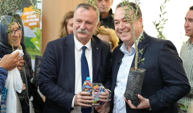 Manisa’da atık piller fidan oluyor