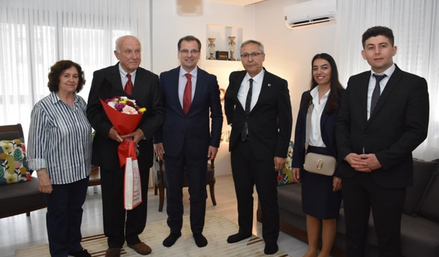 Kaymakam Güldoğan’dan emekli öğretmenlere ziyaret