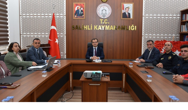 Salihli'de kış tedbirleri için toplantı yapıldı