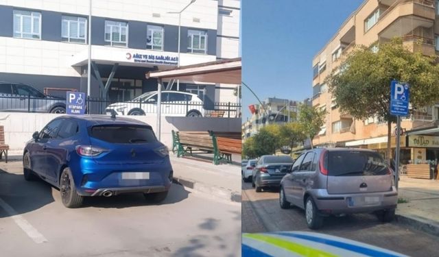 Manisa'da park yerlerine ve engelli ramparlarına yapılan ihlallere ceza!