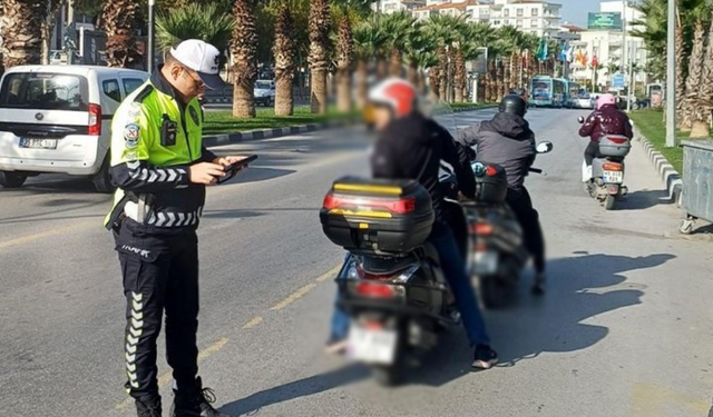 Motosiklet denetimlerinde 2 milyon TL ceza kesildi