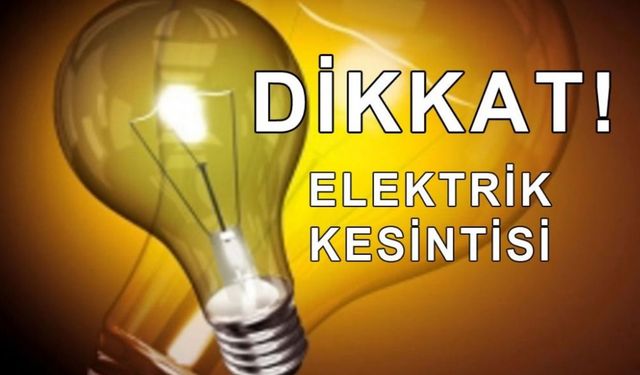 Manisa'da 10 Kasım Pazartesi planlı elektrik kesintisi