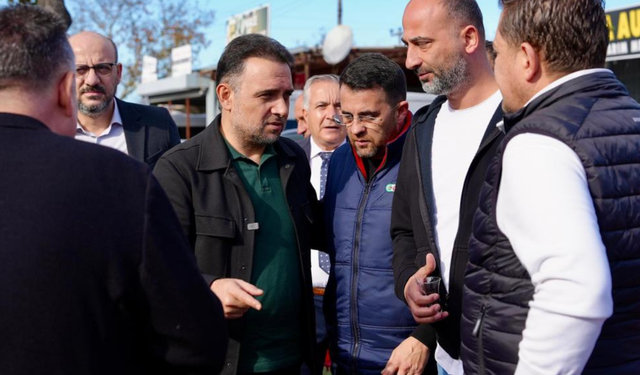 Ak Parti'li Baybatur, Küçük Sanayi Sitesi’nde esnafla buluştu