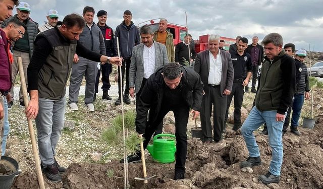 Selendi’de “Türkiye Yüzyılına Nefes” etkinliğinde 800 fidan dikildi