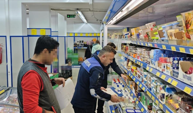 Turgutlu'da zincir marketlere kapsamlı denetim
