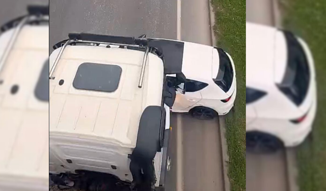 Hafriyat kamyonu otobanda dehşet saçtı