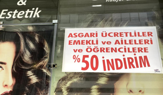 Emekli, öğrenci ve asgari ücretliye yarı fiyatına kuaför hizmeti