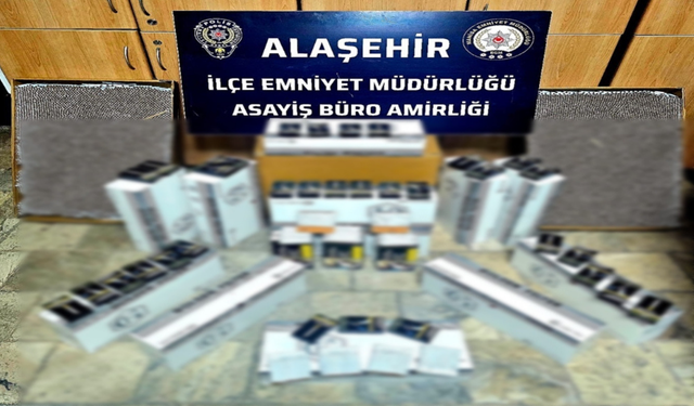Alaşehir’de kaçak makaron operasyonu: Binlercesi ele geçirildi