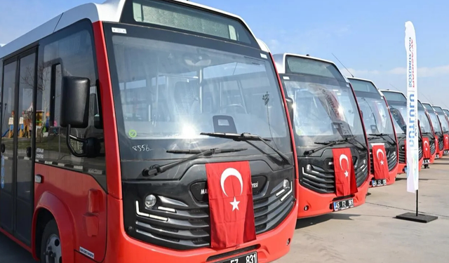 Manisa'da toplu ulaşıma 12 yeni araç eklendi