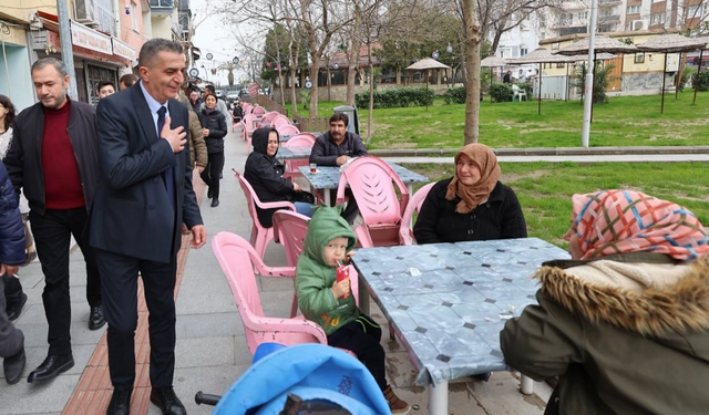 Başkan Hakan Şimşek mahalle ziyaretlerine devam ediyor