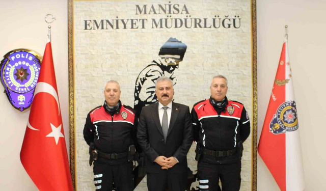 Manisa’nın ikiz polisleri 33 yıllık hizmetin ardından emekliye ayrıldı