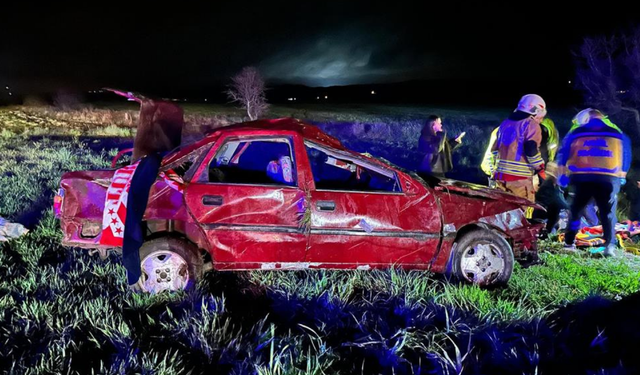 Manisa’da D300 karayolunda feci kaza: 1 ölü, 1’i ağır 3 yaralı