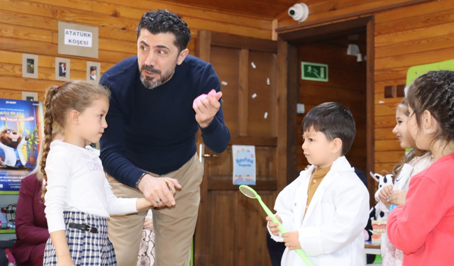 Yunusemre’de çocuklara ağız ve diş sağlığı eğitimi