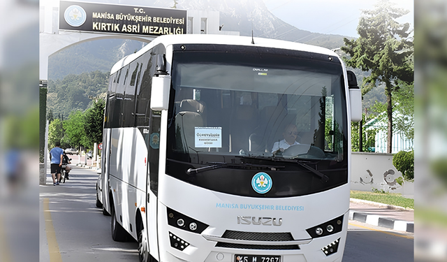 Manisa'da bayramda mezarlıklara ücretsiz otobüs seferi