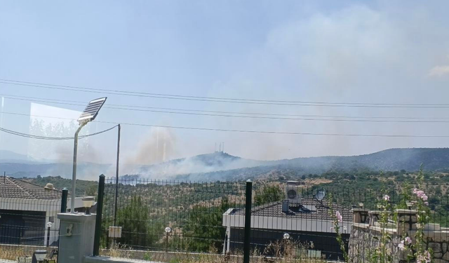 Manisa Yunusemre’de makilik alandaki yangın kontrol altına alındı