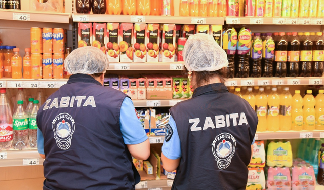 Yunusemre zabıtasından marketlere sıkı denetim
