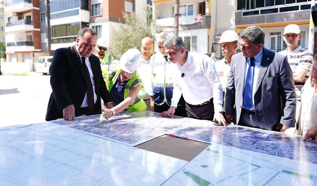 Başkan Dutlulu Soma’da 20 milyon TL’lik altyapı çalışmalarını inceledi