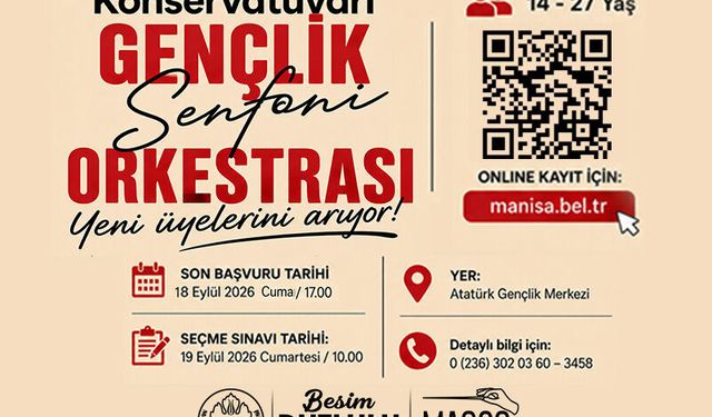 Manisa’da genç müzisyenler için fırsat! Gençlik Senfoni Orkestrası yeni üyelerini arıyor