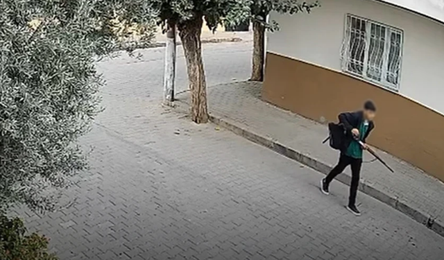 Turgutlu’da okul saldırganının yeni görüntüsü ortaya çıktı