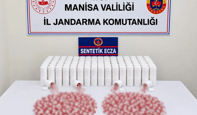 Manisa’da kırsal alana gizlemişti! 12 bin 450 sentetik hap ele geçirildi