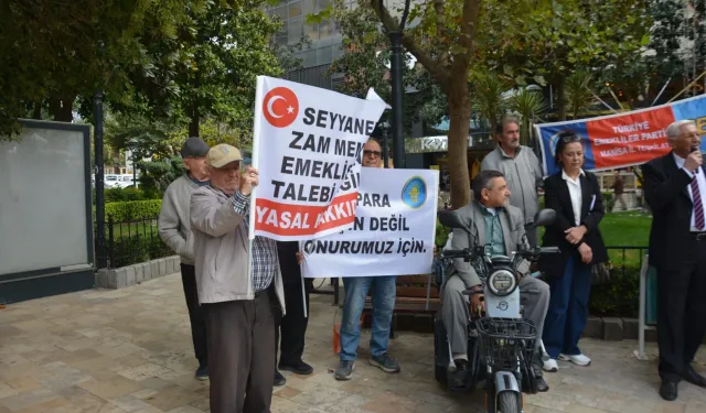 Manisa’da emeklilerden maaş çağrısı: Hakkımızı istiyoruz
