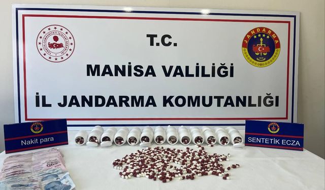 Manisa'da uyuşturucu hap ele geçirildi