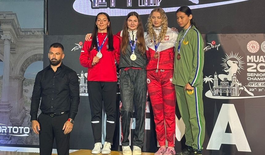 Muaythai’de Dünya ikinciliği: Manisalı Cemile Aykoç’tan büyük başarı