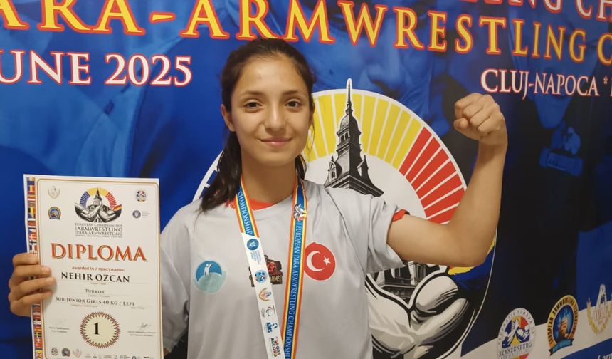 Nehir Özcan Avrupa şampiyonu oldu