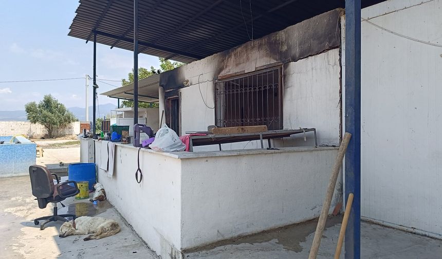 Turgutlu'da yanan çiftlik evinden ceset çıktı