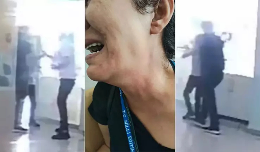 Alanya'da veliden öğretmene okulda şiddet!