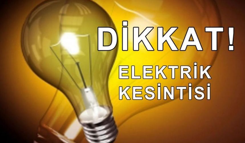 Manisa'da 10 Kasım Pazartesi planlı elektrik kesintisi