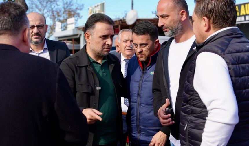 Ak Parti'li Baybatur, Küçük Sanayi Sitesi’nde esnafla buluştu