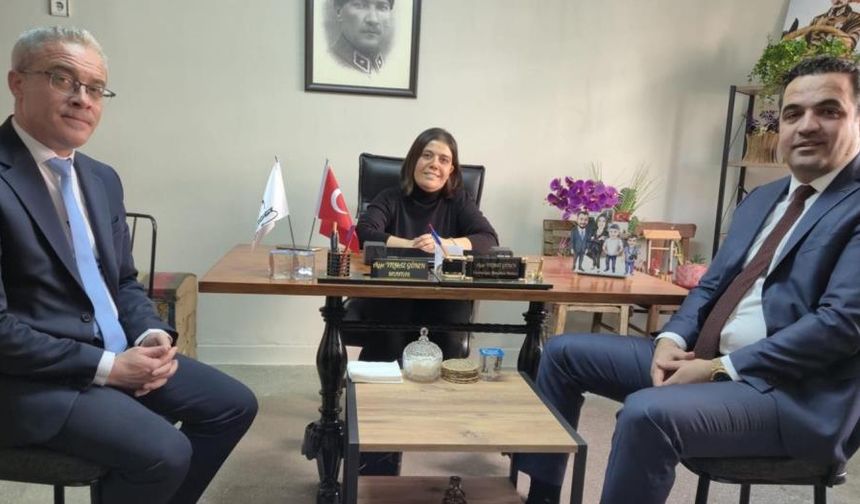 Kaymakam Dalak'tan  Sarıgöl'ün tek kadın muhtarına ziyaret