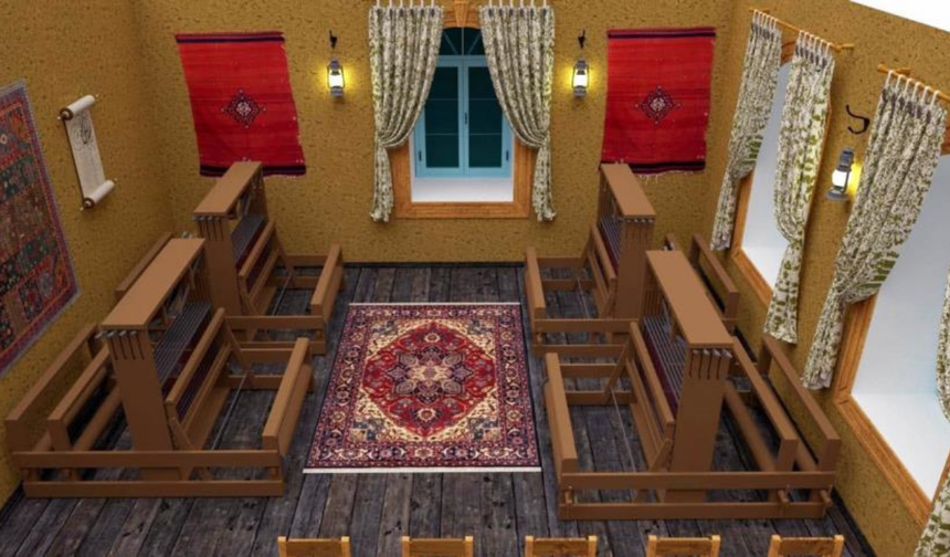 Demirci halıcılığı 120 yıllık tarihi okulda yaşatılacak