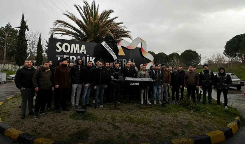 Soma'da TES-İŞ Sendikası'ndan tabutlu eylem