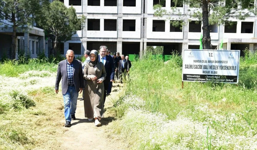 MCBÜ Salihli MYO’nun yeni binasında çalışmalar sürüyor