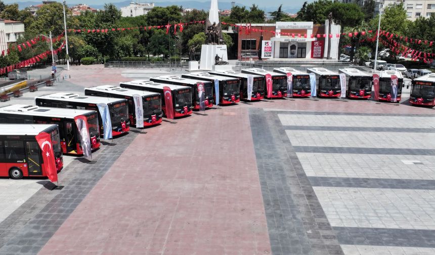 Manisa Büyükşehir ulaşım filosunu güçlendirmeye devam ediyor