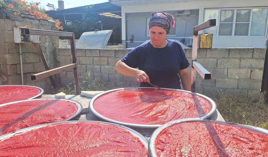 Kış sofraları için hazırlık başladı: Sarıgöl’de salça mesaisi