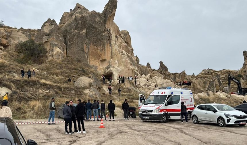 Kapadokya’da peribacası çöktü: 3 kişi hayatını kaybetti, 5 turist yaralandı
