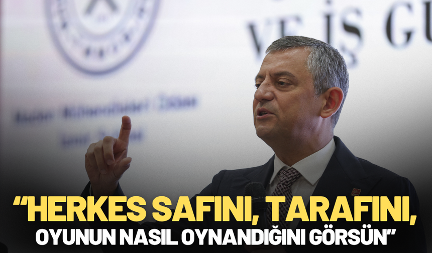 Özel'den Erdoğan'a 'Soma' çıkışı: “Herkes safını, tarafını, oyunun nasıl oynandığını görsün”
