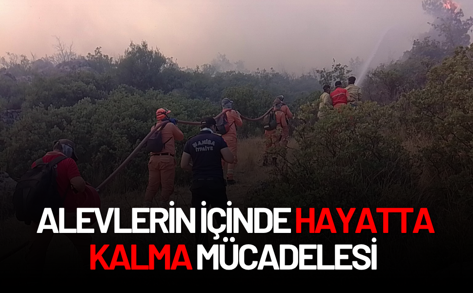 Kırkağaç yangınında ekipler ölümle burun buruna geldi
