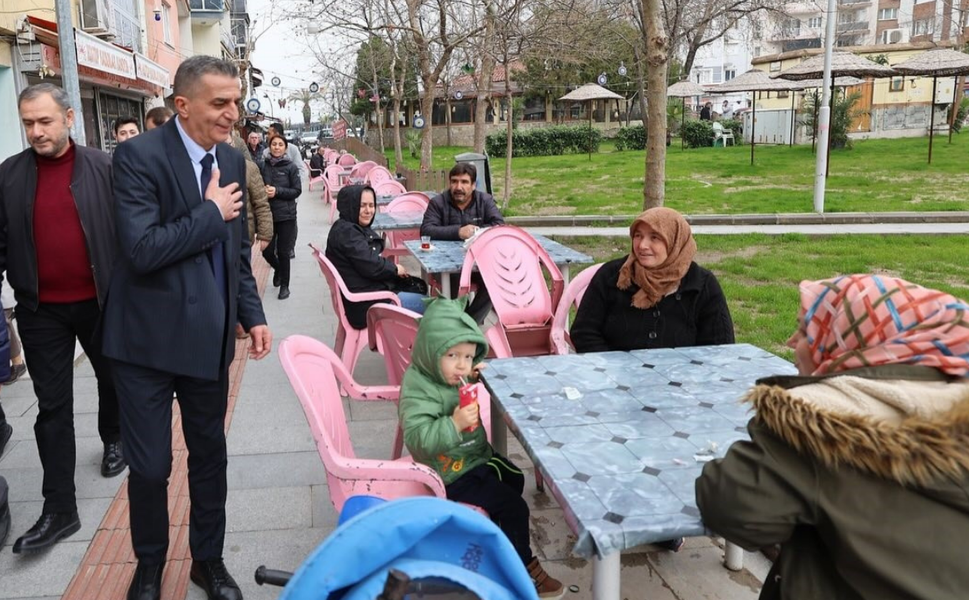 Başkan Hakan Şimşek mahalle ziyaretlerine devam ediyor