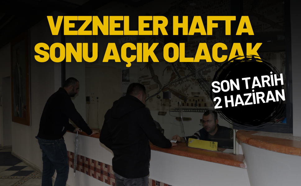 Şehzadeler Belediyesi’nde vezneler hafta sonu açık olacak