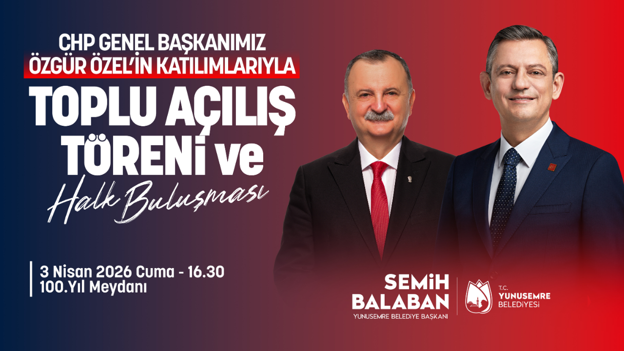 Yunusemre’de 43 Yeni Yatırımın Toplu Açılışı 3 Nisan'da Yapılacak