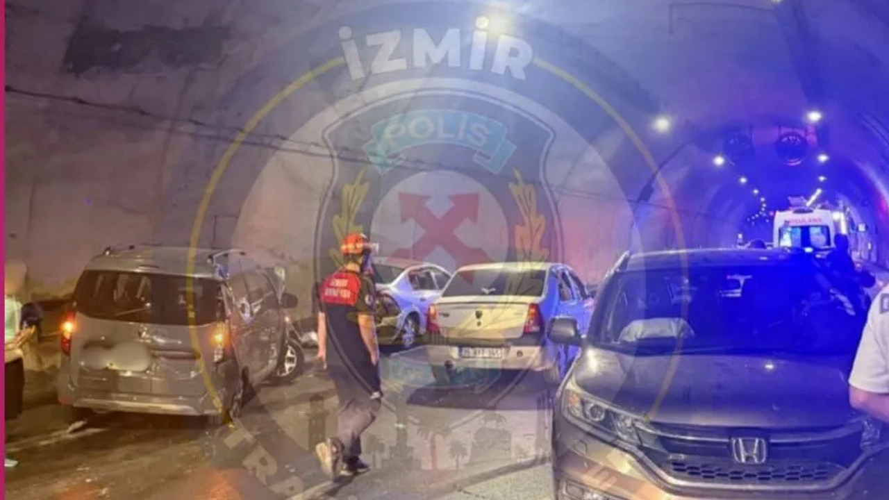 Sabuncubeli Tüneli’nde çok araçlı kaza: Tünel trafiğe kapatıldı