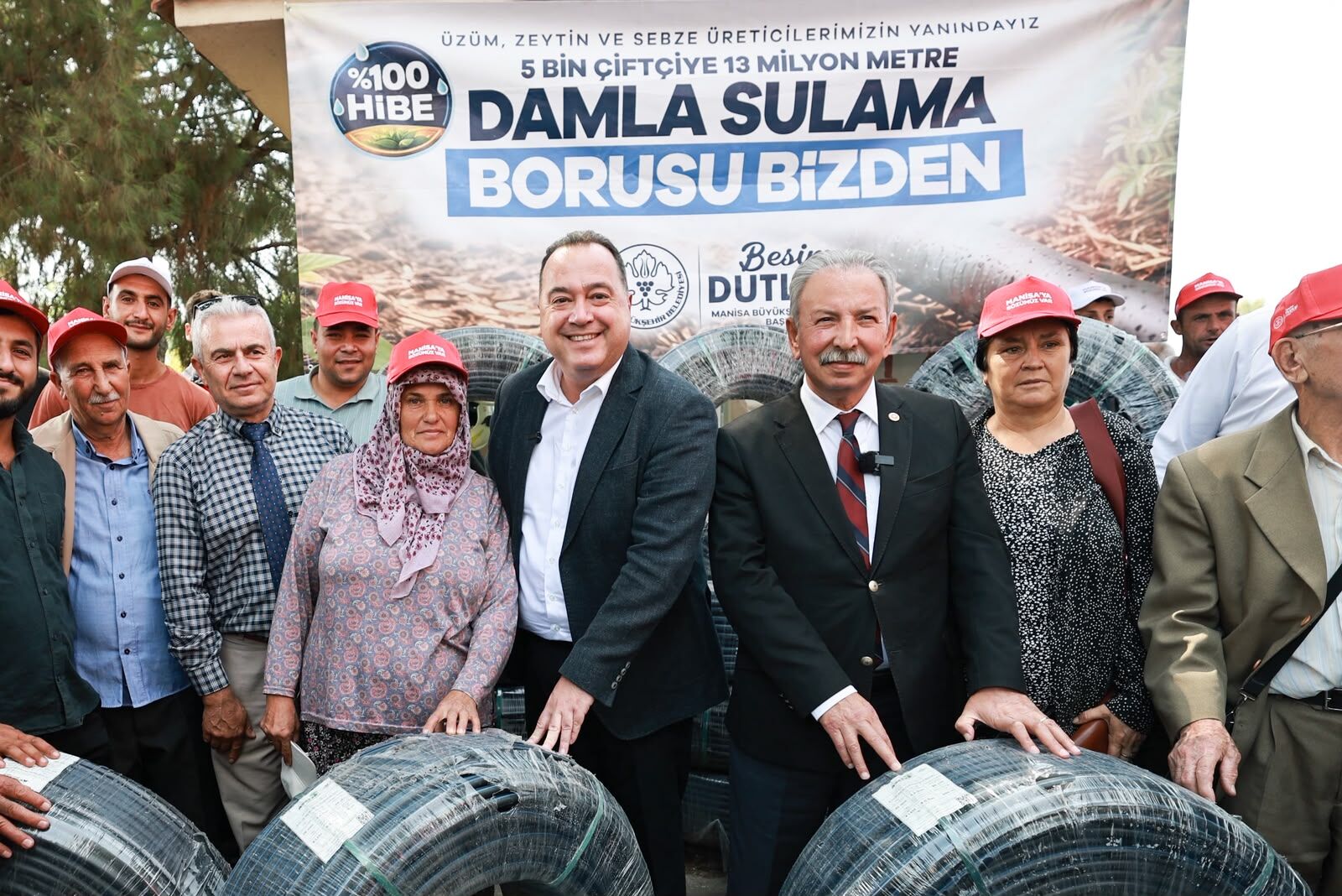 Büyükşehir’den üreticiye büyük destek: 500 üreticiye damlama sulama desteği!